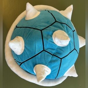 Nintendo Mario Kart Blue Shell Large  10-11” Plush Toy Pillow Club Mocchi